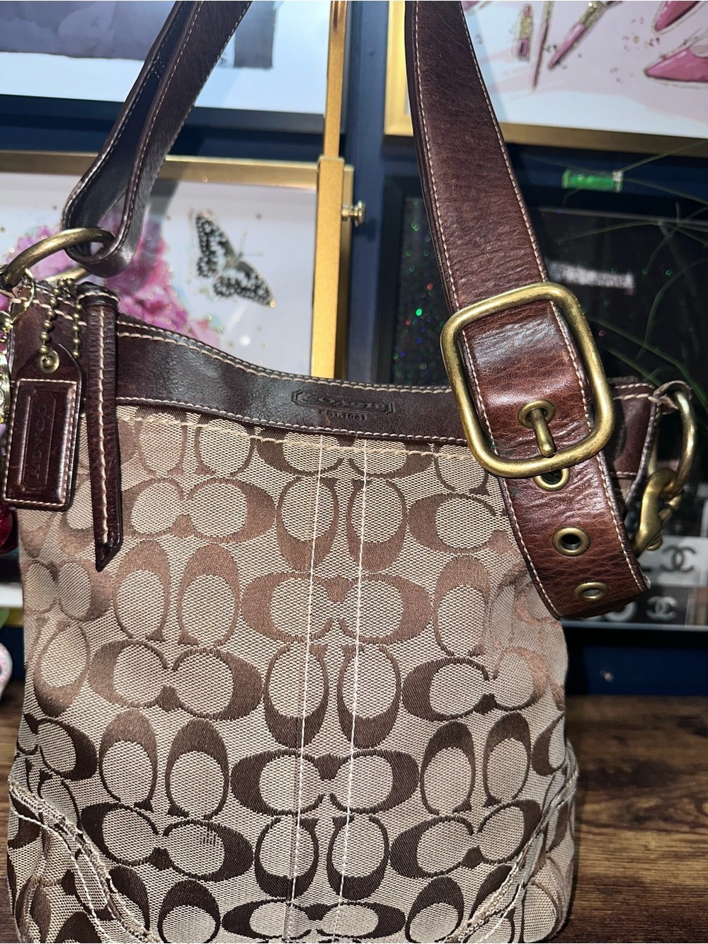 2006 Coach Signature Canvas Ergo Bag - Picture 6 of 16